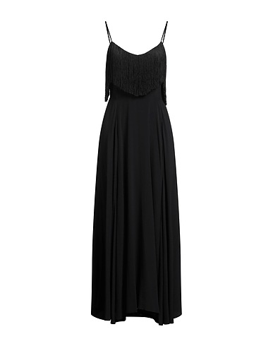 SIMONA CORSELLINI Elegant dress Black 83% Acetate, 17% Silk