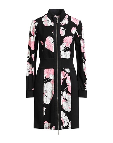 LIU •JO Minivestido Negro 82% Viscosa, 13% Poliamida, 5% Elastán, Algodón