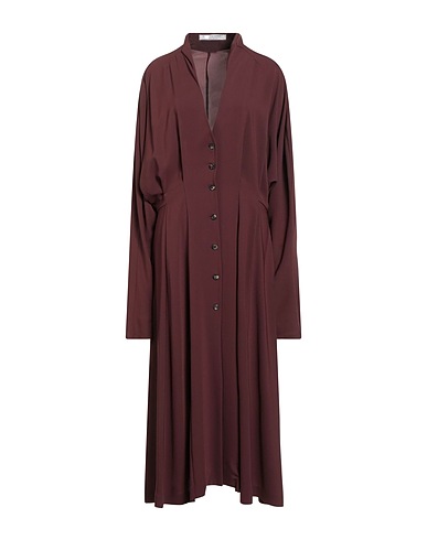 PHILOSOPHY di LORENZO SERAFINI Hemdkleid Schokobraun 73% Triacetat, 27% Polyester