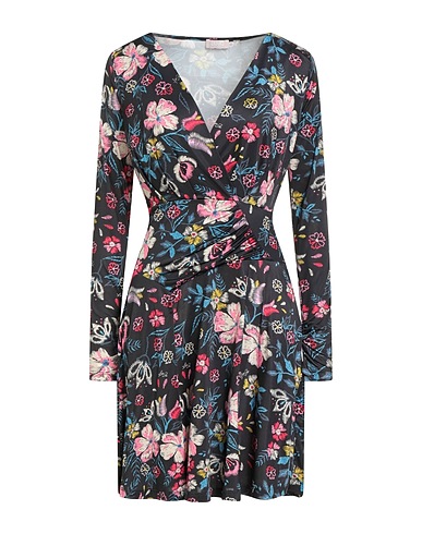 LIU •JO Short dress Black 93% Polyester, 7% Elastane