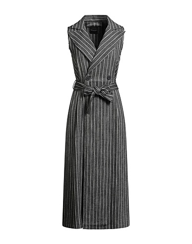 SOKO NI INAI Long dress Black 87% Cotton, 11% Polyester, 2% Other Fibres