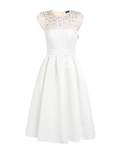 ELISABETTA FRANCHI Robe plissée 100% Polyester, Polyamide