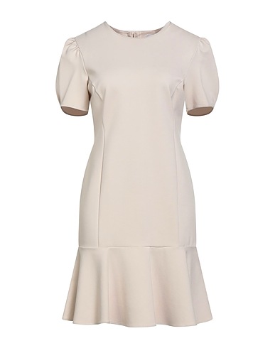 REBEL QUEEN by LIU •JO Short dress Beige 70% Viscose, 25% Polyamide, 5% Elastane