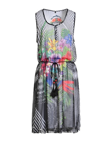 DESIGUAL Μίντι φόρεμα Μαύρο 100% Πολυεστέρας