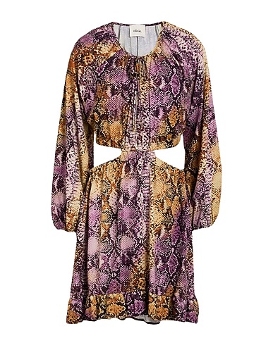 DIXIE Short dress Dark purple 90% Polyester, 10% Elastane