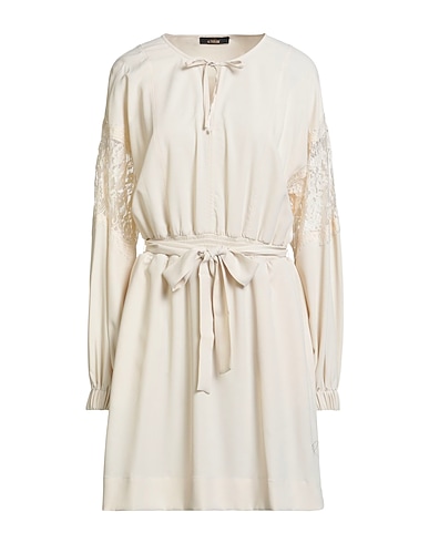 ACTITUDE by TWINSET Short dress Beige 100% Polyester, Polyamide