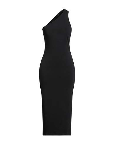PATRIZIA PEPE Midi dress Black 95% Cotton, 5% Elastane