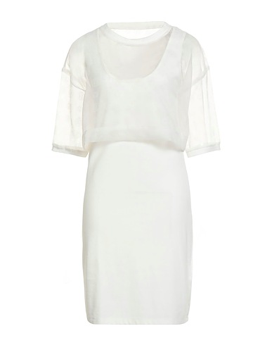 LIU •JO Sheath dress White 47% Viscose, 41% Polyamide, 12% Elastane