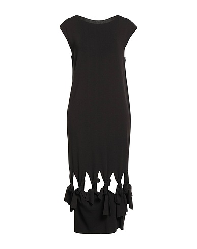 LIVIANA CONTI Midi-Kleid Dunkelbraun 65% Viskose, 35% Polyamid