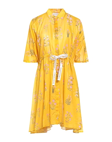 GIAMBATTISTA VALLI Vestito chemisier Giallo ocra 100% Cotone