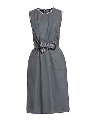 GIAMBATTISTA VALLI Midi dress Grey 100% Virgin Wool