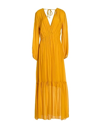 DIXIE Long dress Marigold 70% Viscose, 30% Silk