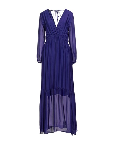 DIXIE Long dress Purple 70% Viscose, 30% Silk
