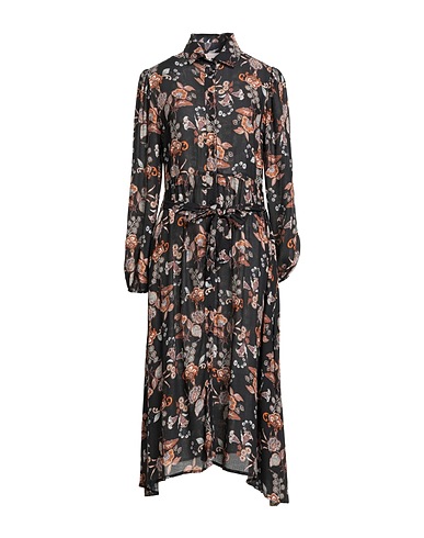 LIU •JO Платье миди Чёрный 100% Вискоза