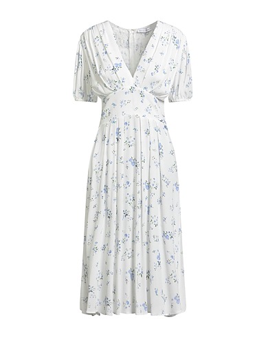 MAR DE MARGARITAS Midi dress White 100% Viscose