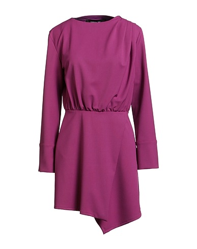 FEDERICA TOSI Short dress Mauve 52% Polyester, 43% Virgin Wool, 5% Elastane