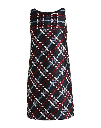 PAULE KA Short dress Midnight blue 100% Polyester, Triacetate