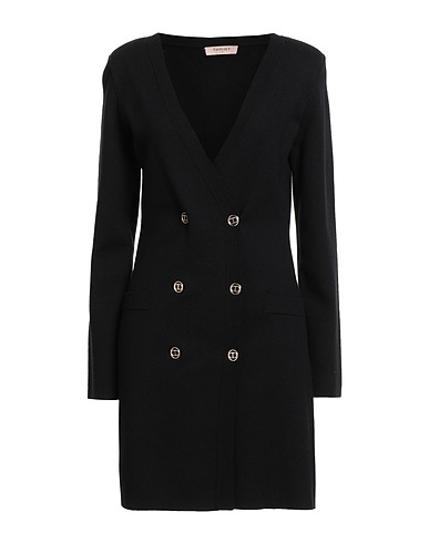 TWINSET Blazer dress Black 47% Viscose, 28% Polyester, 25% Polyamide