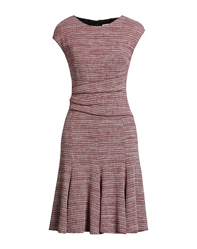 PAULE KA Midi dress Red 50% Cotton, 25% Polyamide, 11% Virgin Wool, 9% Acrylic, 5% Synthetic fibers