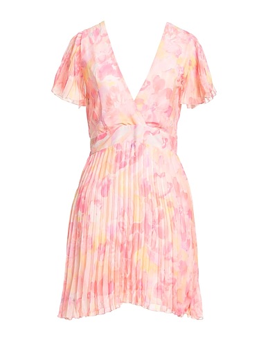 LIU •JO Pleated dress Light pink 100% Polyester