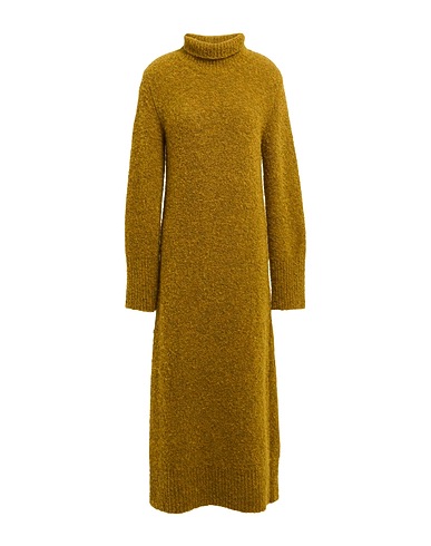 JUCCA Midi dress Military green 38% Acrylic, 34% Alpaca wool, 15% Polyamide, 13% Virgin Wool