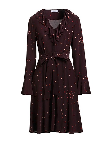 ATTIC AND BARN Midi dress Plum 68% Viscose, 32% Silk