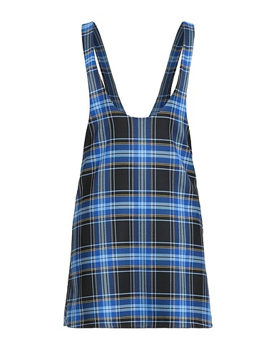 VICOLO Sheath dress Blue 62% Polyester, 35% Viscose, 3% Elastane