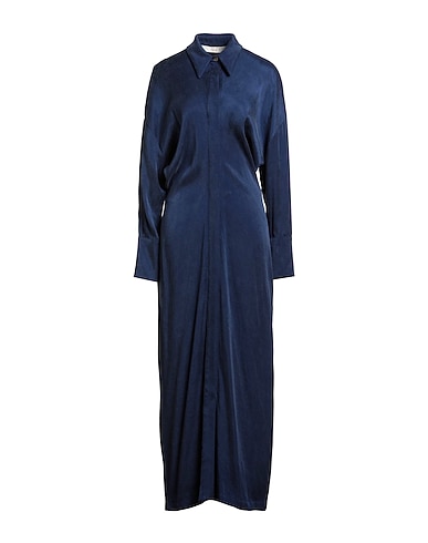 TELA Long dress Navy blue 61% Viscose, 39% Lyocell