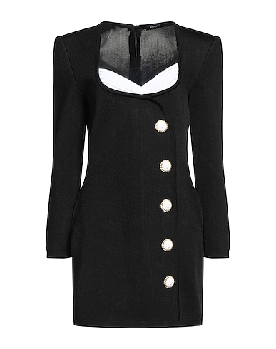 BALMAIN Sheath dress Black 100% Viscose, Polyester