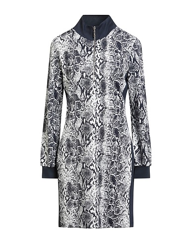 LIU •JO Tubino Blu notte 65% Poliestere, 30% Viscosa, 5% Elastan, Poliammide, Cotone
