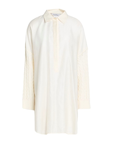 MAX MARA Top Ivory 100% Cotton, Polyamide, Elastane