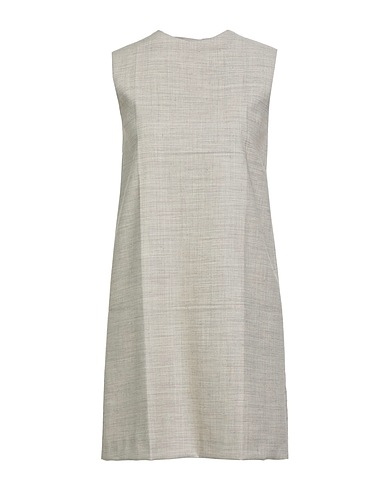 FEDERICO CINA Short dress Light grey 100% Virgin Wool