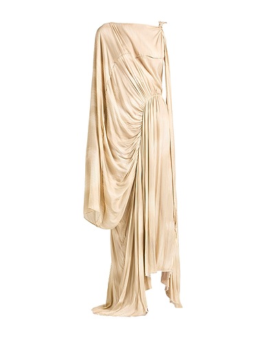 FEDERICO CINA Long dress Beige 100% Viscose