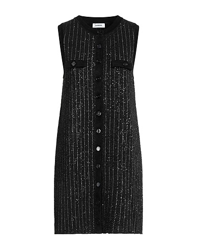 SANDRO Elegant dress Black 42% Polyamide, 41% Viscose, 15% Polyester, 1% Metallic fiber, 1% Elastane