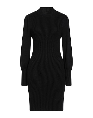 ONLY Sheath dress Black 50% Viscose, 27% Nylon, 23% Polyester