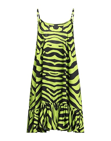 JIJIL Midi dress Lime green 75% Polyester, 25% Cotton
