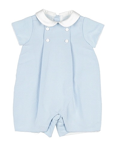 LA STUPENDERIA Baby jumpsuit  Sky blue 68% Polyester, 32% Cotton