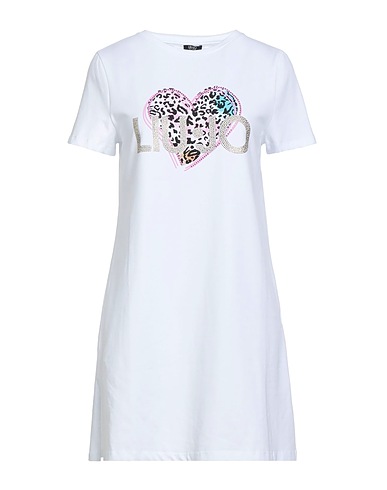 LIU •JO Short dress White 96% Cotton, 4% Elastane