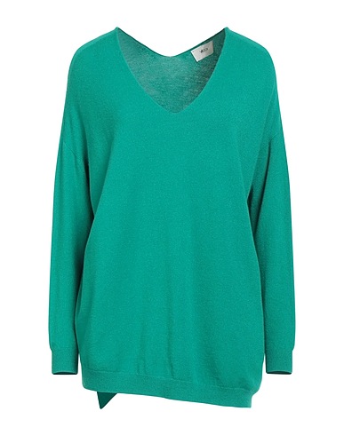 VICOLO Sweater Emerald green 50% Viscose, 27% Polyester, 23% Polyamide
