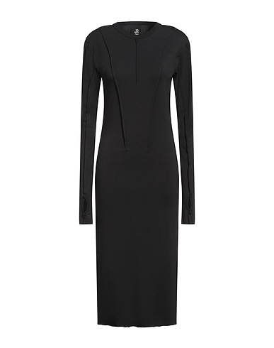 THOM KROM Midi dress Black 48% Cotton, 48% Modal, 4% Elastane