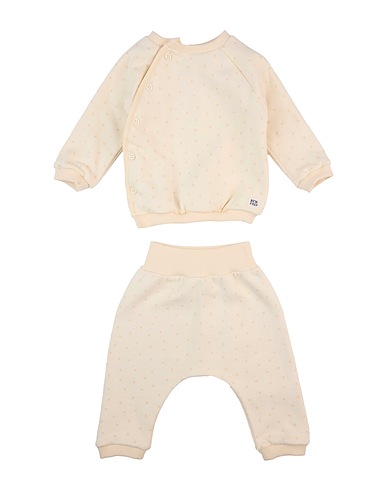 LARANJINHA Baby co-ord  Cream 100% Cotton