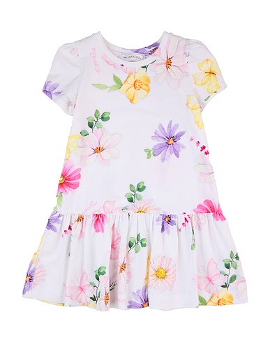 MONNALISA Dress White 95% Cotton, 5% Elastane