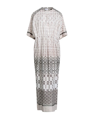 BRUNELLO CUCINELLI Long dress Light grey 100% Cotton