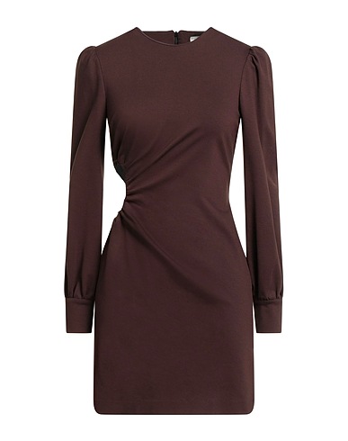SUOLI Elegantes Kleid Dunkelbraun 64% Viskose, 31% Polyamid, 5% Elastan