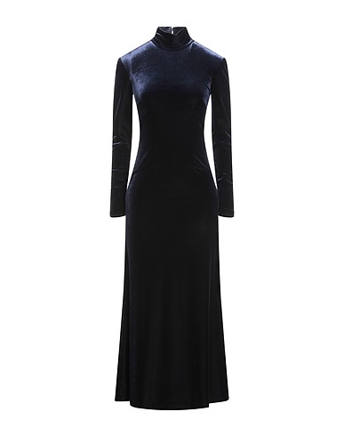 COMPAGNIA ITALIANA Vestito lungo Blu notte 92% Poliestere, 8% Elastan