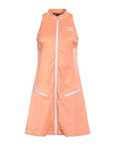 LOVE MOSCHINO Short dress Salmon pink 52% Viscose, 45% Cotton, 3% Elastane
