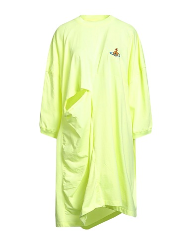 VIVIENNE WESTWOOD Short dress Lime green 100% Cotton