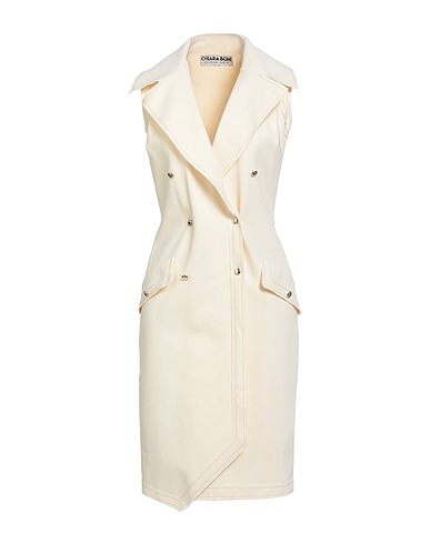 CHIARA BONI LA PETITE ROBE Blazer dress Ivory 72% Polyamide, 28% Elastane