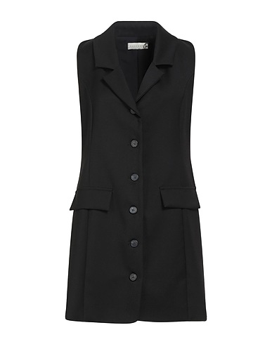 HAVEONE Blazer dress Black 63% Polyester, 34% Viscose, 3% Elastic fibres