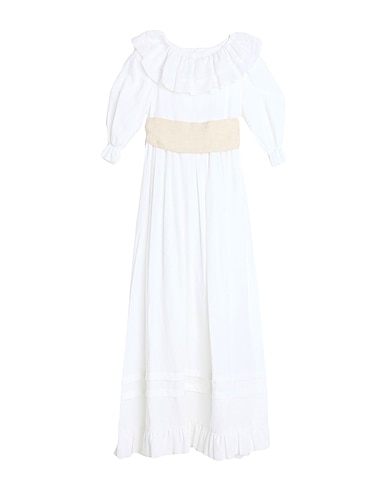 LA STUPENDERIA Dress White 100% Linen